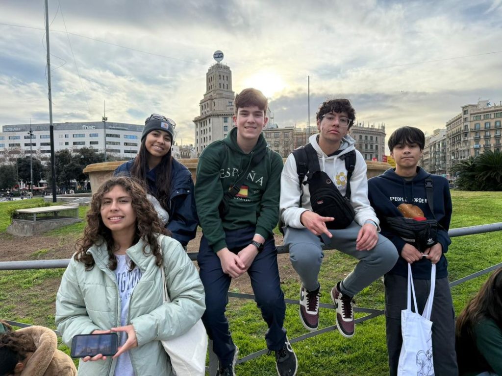 Students outside the Texas Capitol